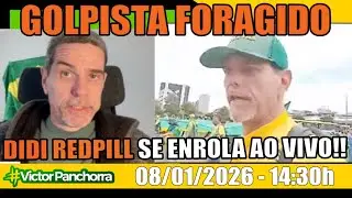 GOLPISTA DIDI REDPILL QUE FUGIU PARA A POL&Ocirc;NIA PELOS ATOS DO 8 DE JANEIRO SE ENROLA AO VIVO!!!!