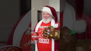 Thanos? 👀 Thanos Santa Crossover Cosplay #marvel #avengers #cosplay