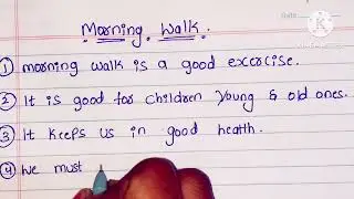 10 lines on Morning walk | Essay on Morning walk in English | Morning walk 10 lines | #morningwalk