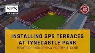 Tynecastle Park Stadium Construction: Installing SPS Stadia + Arenas System terraces at Hearts FC