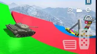MEGA RAMP TANK STUNTS DRIVING SIMULATOR GAME - ANDROID GAME PLAY - No 1 Simulator game play