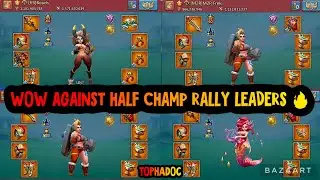 Lords Mobile - WoW AGAINST STRONG HALF CHAMP RALLY LEADERS 🚨 ! ЧУДЕСА ПРОТИВ СБОРЩИКОВ ПОЛУЧЕМПОВ 🔥!