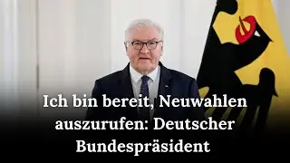 Bundespr&auml;sident Steinmeier Bereit, Bundestag Aufzul&ouml;sen und Neuwahlen Auszurufen | RND | AC1B