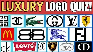 ONLY a GENIUS Can Guess These LUXURY BRAND Logos!