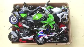 Diecast Metal Scale Color Model Motorcycles, Kawasaki Ninja ZX10R, BMW S1000RR, Ducati 1098 Bike 185