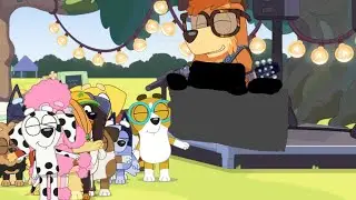 Bluey has a disco party. | Funny Stories about Loud and Quiet Music | Kids Videos