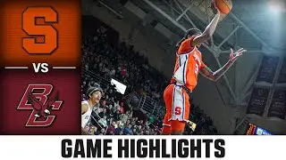 Syracuse vs. Boston College Game Highlights | 2024-25 ACC Men's Basketball
