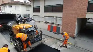 application d'enrob&eacute;s mini finisseur