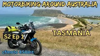 Tasmania | Ep 1| Motorbiking Around Australia | cfmoto 450mt | Sydney to Stanley