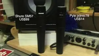 [Cheap Gear Review] Shure Sm 57 VS Pyle pdmic78(fake sm57)