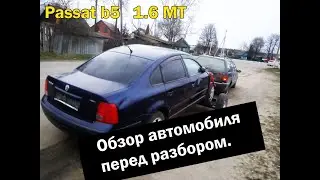 Обзор автомобиля перед разбором Passat b5 1.6 MT_Катаемся тестируем.