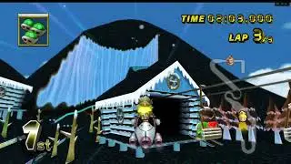 Mario Kart Black HD - Flower Cup (60 fps) (Dolphin)