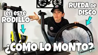 ▶APRENDE C&Oacute;MO MONTAR una BICI de DISCO en RODILLO CONVENCIONAL 🔧⚙️