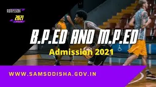 B.P.Ed & M.P.d. Admission 2021