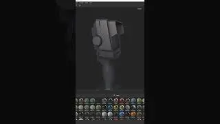 3D Modelling a Sci-Fi Scanner | Autodesk Maya + Substance 3D Painter | #shorts  #substancepainter