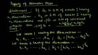Lecture 11: Geometric Mean for Combined Series with Derivation