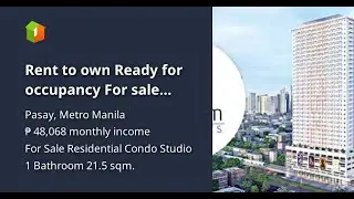 Rent to own Ready for occupancy For sale condo in pasay quantum amethyst