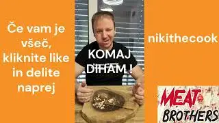 Burger iz dimljenega bifteka 4/5 #balkan #slovenija #biftek #viral #dimljenomeso #burger #cooking