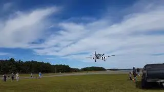Crossville, TN Fly-in: Video #10 from Runway 9-30-17: P-51 Mustang Red Nose