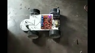 Grass Cutting Robot with Bluetooth Control using android app