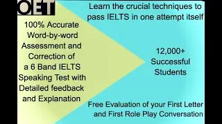WORD-BY-WORD CORRECTION AND FEEDBACK FOR 6 BAND IELTS SPEAKING TEST #IELTSSpeaking #IELTSCourses