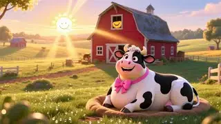Coco Cow Says Good Morning ☀️🐮 | Happy Farm Rhyme for Kids | Nursery Rhymes & Songs for Children
