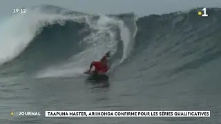 Taapuna Master, Ariihohoa confirme pour les séries qualificatives.