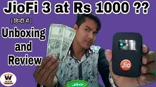 JioFi 3 Jio 4G WiFi Router & Hotspot Unboxing And Review | JioFi 3 at Rs 1000 ?? 🙂  [हिन्दी में]