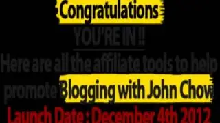Blogging with John Chow   How Does it Work! What My Review!