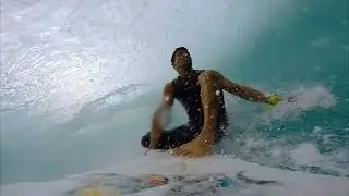 Kamalei Alexander's GoPro Angle at Pipeline