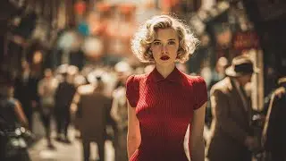 Classic Vintage Jazz Street Scene | 1940s Timeless Style & Elegant Sound