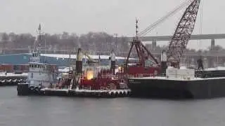 Great Lakes Dredge 54 and Drillboat Apache