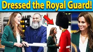 The Royal Guard and Kate Middleton: Meeting at a textile factory