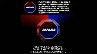 UFC on ESPN 81 Dern vs Hill Strawweight Fight Simulation Highlight 🇺🇸🇺🇸👊🎮 #shorts