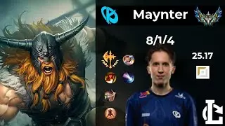 Olaf TOP - KC Maynter | Patch 25.17 EUW Challenger
