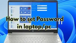Computer Basics: how to set password in laptop/pc