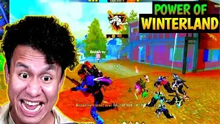 POWER OF WINTERLAND GUN OF FREE FIRE | Ice Damage Beast 🔥❄️