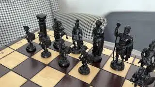 Spartan Chess Set &ndash; Wooden Folding Board & Unique Warriors |Chess shop e4e5| #chess #chessgame