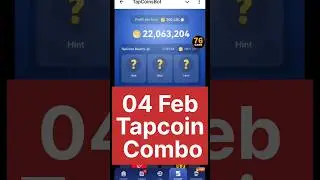 Tap Coin Bot : 4 February Daily Bounty Card | Tap Coin Daily Combo Today #tapcoin