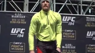 UFC 194: Open workout with Conor McGregor and Q/A