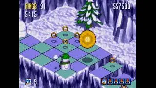 Sonic 3D Blast (Director's Cut / Genesis) Part 4 Diamond Dust Zone; 2024/5/9 AZL9S no voice video