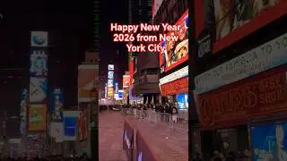 С Новым 2026 годом из Нью-Йорка &mdash; Моменты Таймс-сквер 🎉 #новыйгод2026 #NYC2026