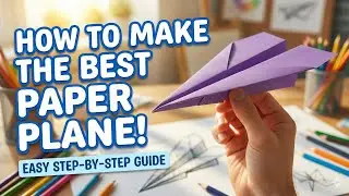How to Make a Paper Plane Step by Step ✈️ Easy Paper Craft for Kids