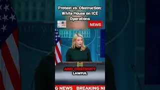 Protest vs. Obstruction: White House on ICE Operations! #news