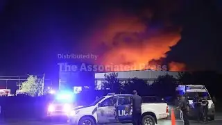 A massive fire erupts in an industrial park on the outskirts of Buenos Aires