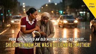 Poor Girl Helped an Old Woman Cross the Street… She Didn’t Know She Was a Billionaire’s Mother!