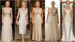 BEAUTIFUL Mother of the Bride Dresses In Beige Color - Beige Dress Trends for 2025 Weddings
