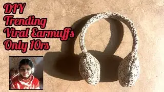 How to make treding earmuffs at home|DIY ear muff |Ear muff for winter|homemade ear muffs