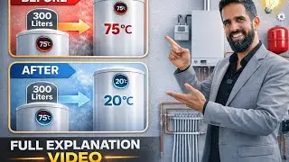 Why 300 Liter Hot Water Tank Drops from 75&deg;C to 20&deg;C / Temperature Down kyon hota Circulation line 