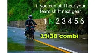 high speed combi 15/38 on raider 150 installation and test run